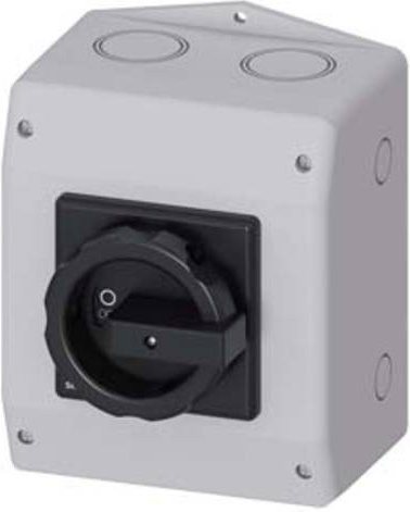 Siemens Lasttrennschalter Schwarz 6polig 32A 1 Schließer 1 Öffner 16mm² 690 V/AC 3LD22654VD51 - Bild 1