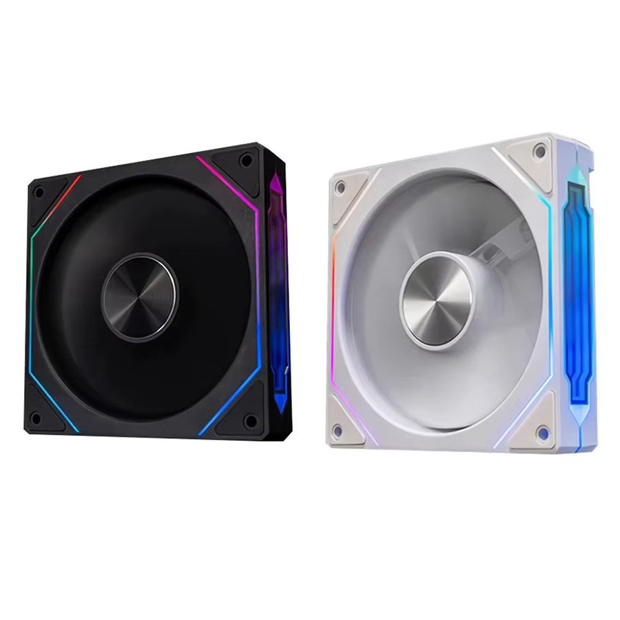 LDPCSJ Prisma 4RS ARGB PC-Gehäuselüfter mit Infinity Mirror Design, 120 mm, Schwarz, Multicolour, Motherboard Sync, 4PIN PWM - Bild 3