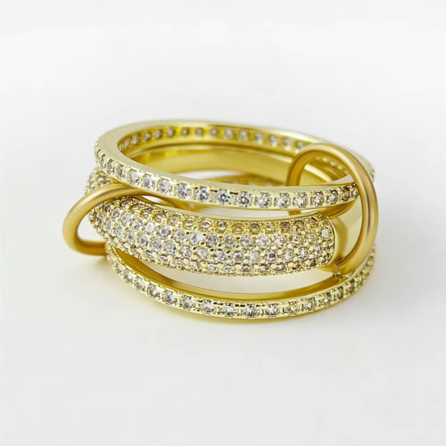 Spinelli Ring-Stapelset, Goldfarben, Zirkonia, Damen - Bild 2