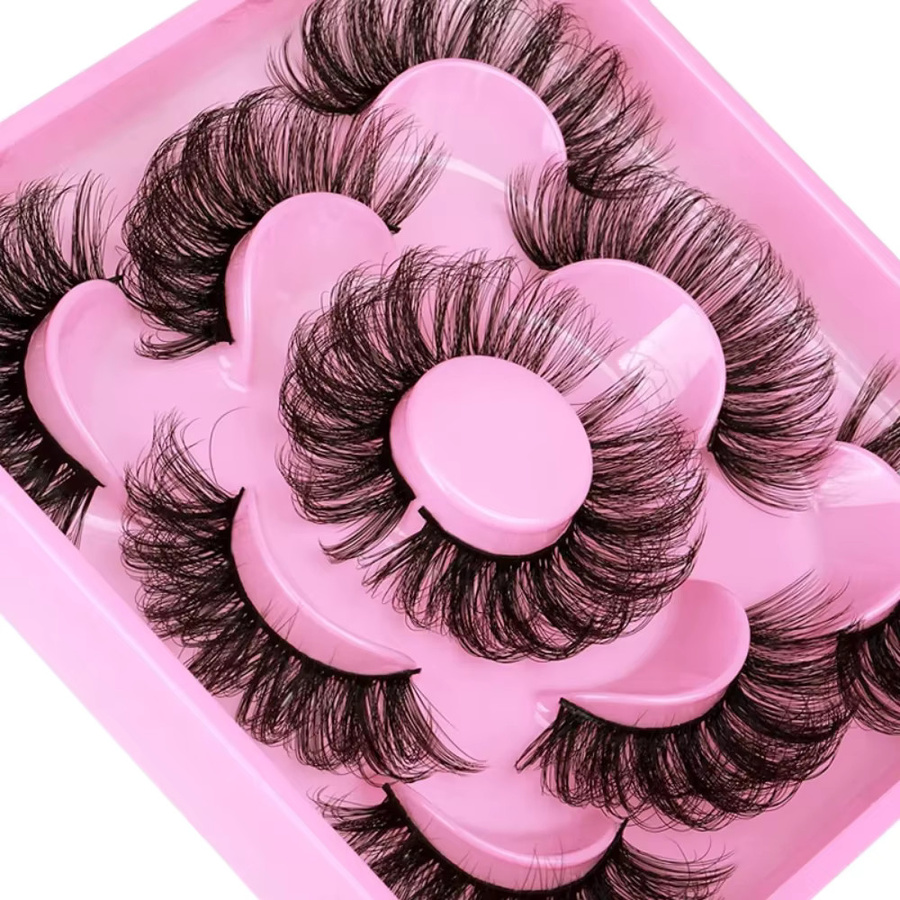 BLL.cf Künstliche Wimpern, 3D Nerz-Look, Schwarz, 5 Paare - Bild 5