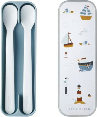 Mepal Mio Fütterlöffel Set, 2 Stück, Sailors Bay Blau - Bild 1