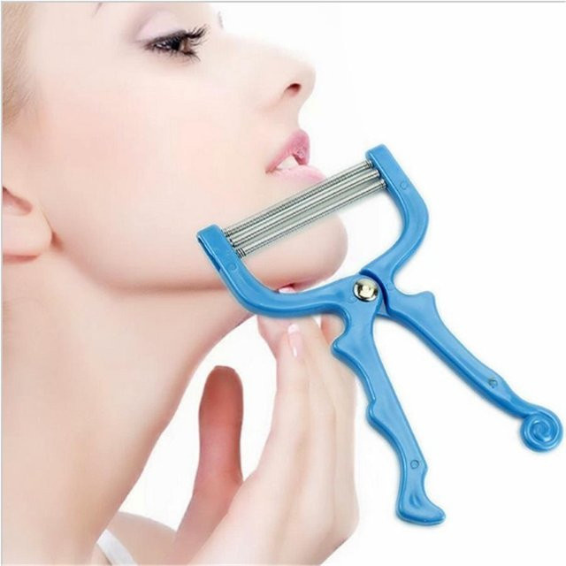 Handheld-Gesichtshaarentfernungs-Epilierer, rot, Unisex - Bild 1