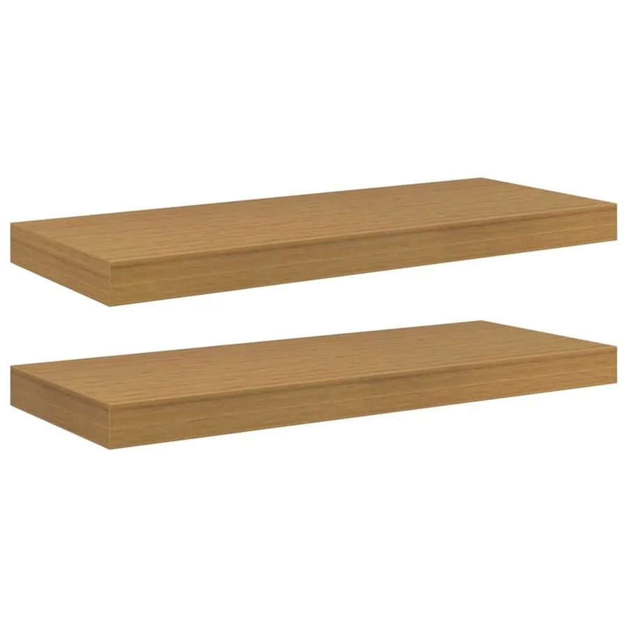 vidaXL Wandregal 2er-Set Beige aus Holzwerkstoff, B/T/H: 60 x 23,5 x 4 cm - Bild 2