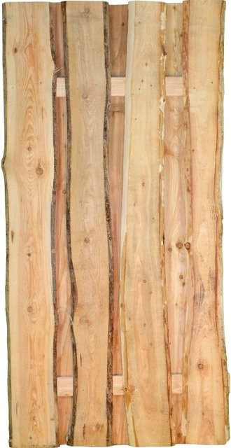 T & J Zaunelement Lärche aus der Jütland-Serie, Farbe Braun, B/H: 90 x 180 cm - Bild 1