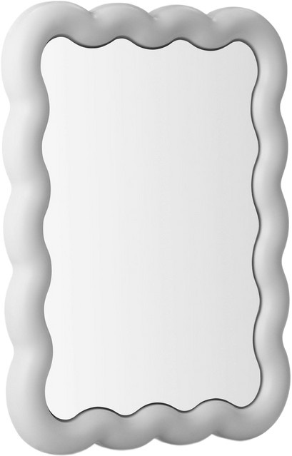 Normann Copenhagen Illu Spiegel in Weiß mit dimmbarer LED-Beleuchtung und modernem Design - Bild 1