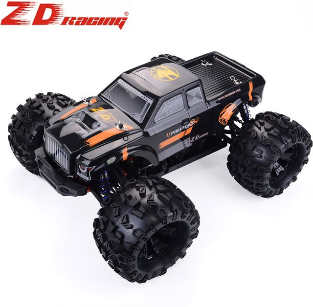 Zd Racing Monster Truck Buggy 1/8 Offroad RC Auto Black Frame - Bild 1