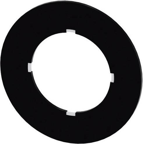 Siemens Bezeichnungsschild rund Ø 40 mm Schwarz aus Kunststoff, 10 Stück - Bild 1