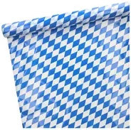 Papstar Tischdecke Bayrisch Blau Weiß Karo, Breite: 100 cm, Länge: 20 m - Bild 1