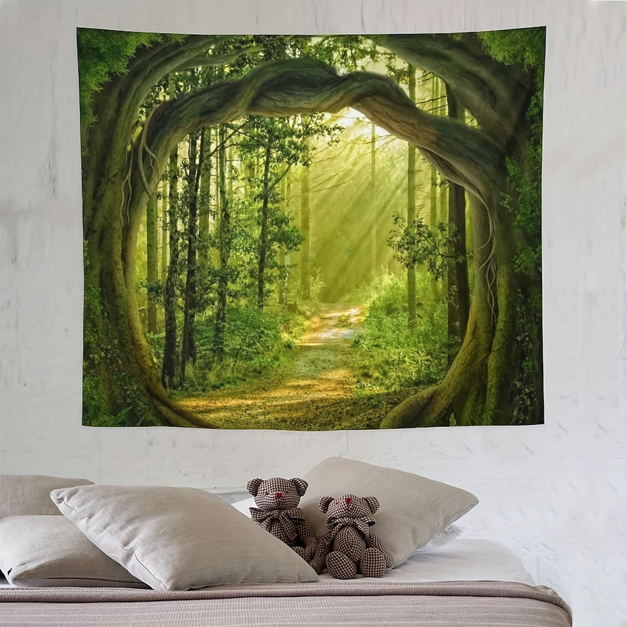 Wandteppich Geheimer Wald von JMG Household Supplies, Farbe Grün, B/H: 40 x 60 cm - Bild 5