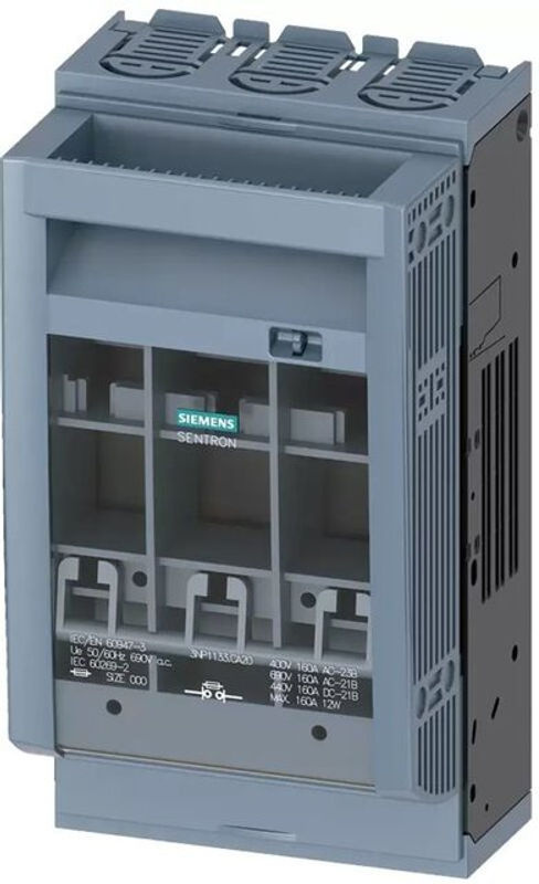 Siemens Sicherungslasttrennschalter 3polig 160 A 690 V/AC Schwarz - Bild 2