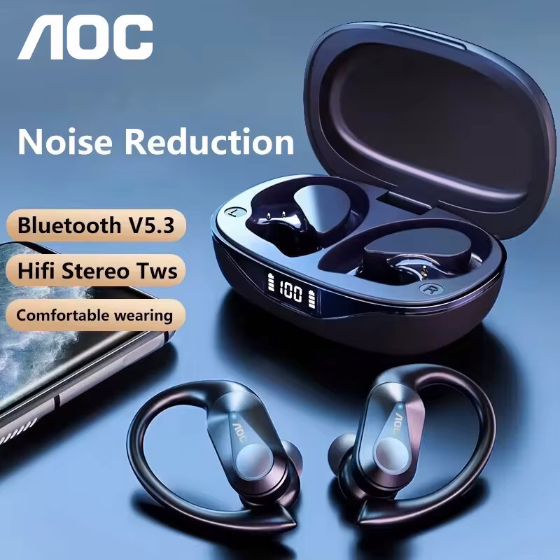 AOC Choice LP75 Sport-Headset kabellose Bluetooth 6.0 Gaming-Kopfhörer mit geringer Latenz und LED-Batterieanzeige wasserdicht - Bild 2