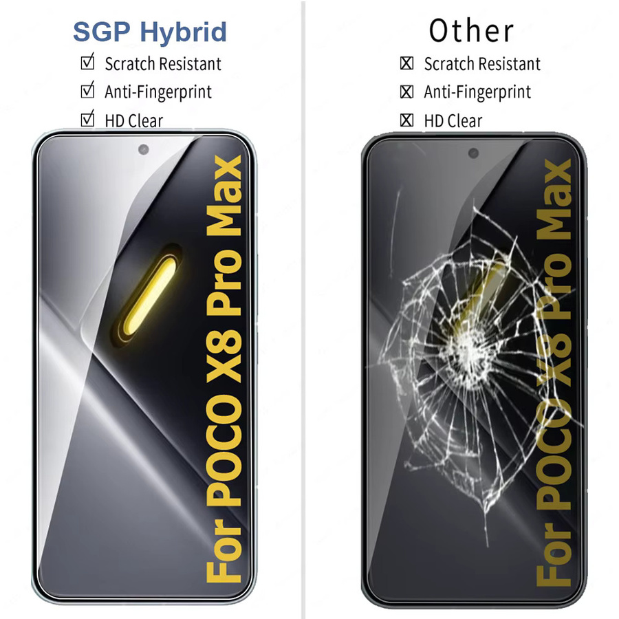 2 Stück HD Unlock gehärtetes Glas Displayschutzfolie für Xiaomi POCO X8 Pro Max 5G in Transparent - Bild 4