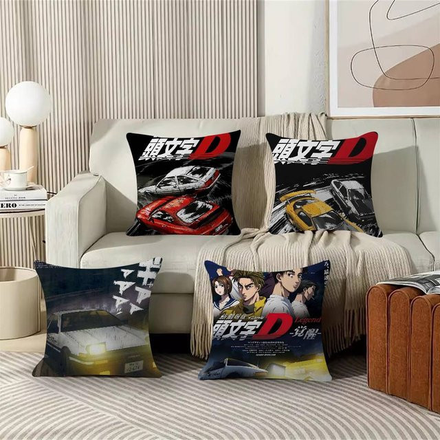 Beast Kingdom Initial D Anime Kissenbezug, quadratisch, Multicolour, B/B: 30,0 x 30,0 cm - Bild 1