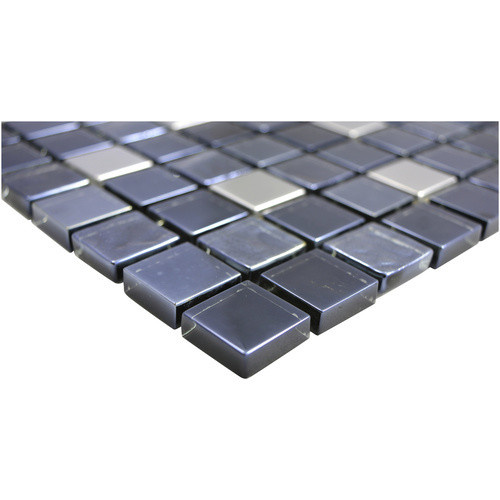 HuH Mosaik Mosaikfliese Dream Wandbelag in Schwarz mit Steinoptik und Glaseffekt, B/L: 30 x 30 cm - Bild 2