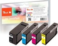 Peach C1500 XL Tintenpatronen Set für Canon PGI-1500XL, 4er Pack (Schwarz, Cyan, Magenta, Gelb) - Bild 1