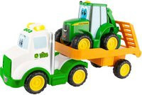 Tomy Transporter Set mit Licht- und Soundfunktion und RC-Steuerung für Kinder ab 18 Monaten, Mehrfarbig - Bild 1
