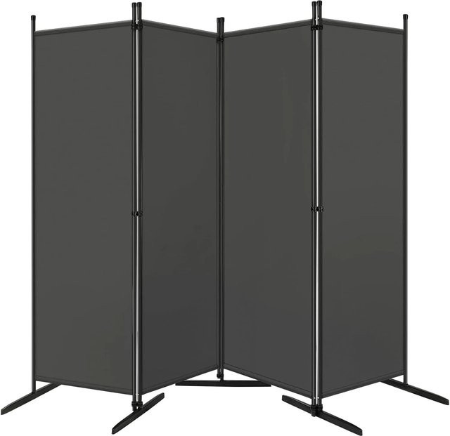 WOLTU Paravent als blickdichter Sichtschutz und Trennwand in Dunkelgrau, B/H: 223 x 177 cm - Bild 1