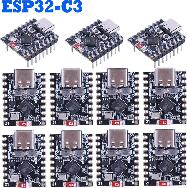 ESP32-C3 Super Mini Entwicklung Board mit WiFi und Bluetooth in Schwarz, kompatibel mit Arduino - Bild 1