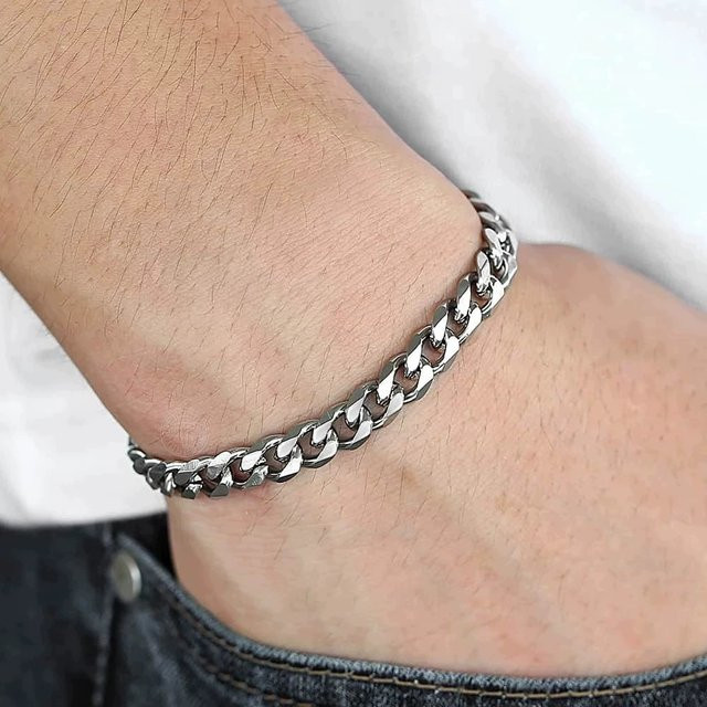DAIPAN Kette Armband, Edelstahl, Silber, Unisex - Bild 1
