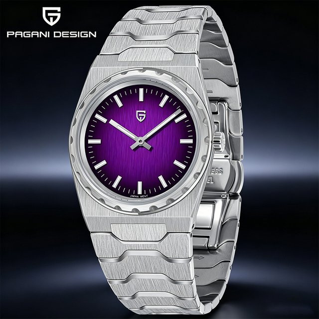 PAGANI DESIGN Armbanduhr, Quarz, Edelstahl, Saphirglas, 37 mm, Herren - Bild 1