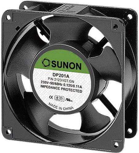 Sunon Axiallüfter DP201A2123HST.GN Schwarz 230 V/AC 177 m³/h B/T/H: 120 x 120 x 38 mm - Bild 1