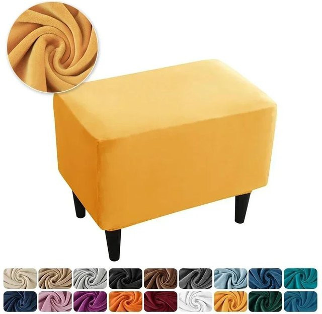 Bestbags Sesselbezug aus Samt in Gelb, elastischer Überwurf für Einsitzersessel und Clubsofas - Bild 1