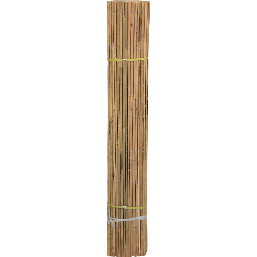 Bambusmatte in Braun aus gewebtem Bambus und Eisendraht B x H: 300 x 150 cm - Bild 2