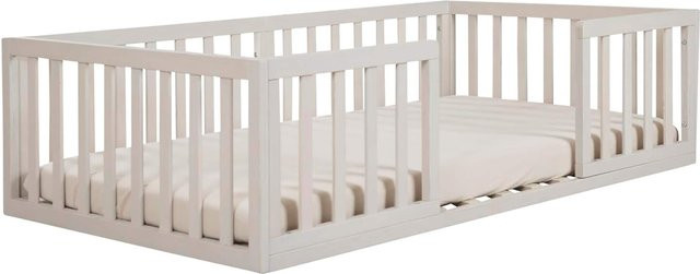 Roba Bodenbett für Kinder in Beige und Weiß, Design im skandinavischen Stil, B/T/H: 143,5 x 70 x 38,5 cm - Bild 1