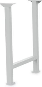 Bedrunka+Hirth Fußgestell aus Stahl in Grau Matt, B/T/H: 15 x 65 x 81,9 cm - Bild 1