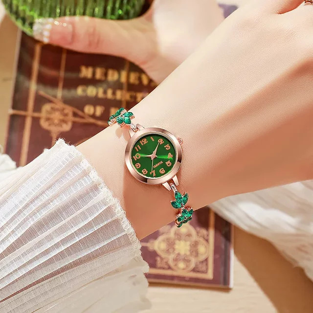 RUNERR Armbanduhr, Quarz, Edelstahl, Roségold, Bicolor, Diamantbesetzt, Damen - Bild 1