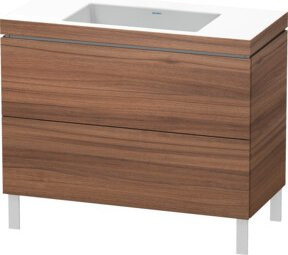 Duravit Waschtischunterschrank L-Cube c-bonded in Natur mit 2 Auszügen, Breite: 100 cm, Tiefe: 48 cm - Bild 1