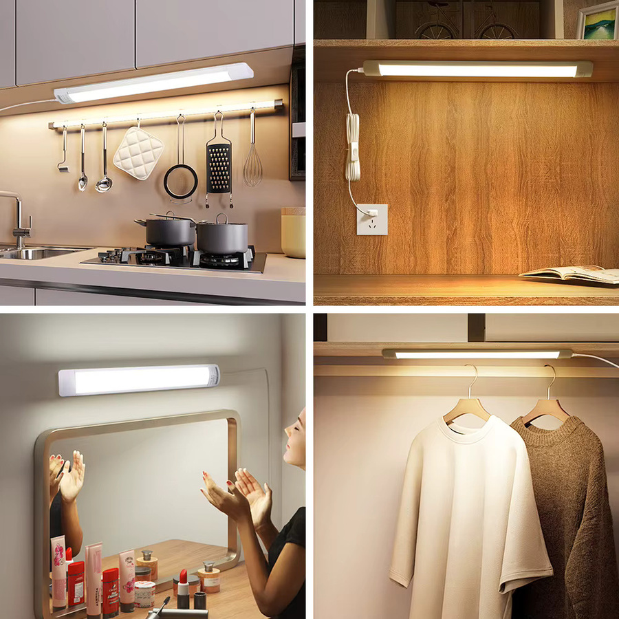 CHENBEN LED-Schrankleuchte in Weiß mit Fernbedienung und dimmbarer Helligkeit, Breite: 50 cm - Bild 4