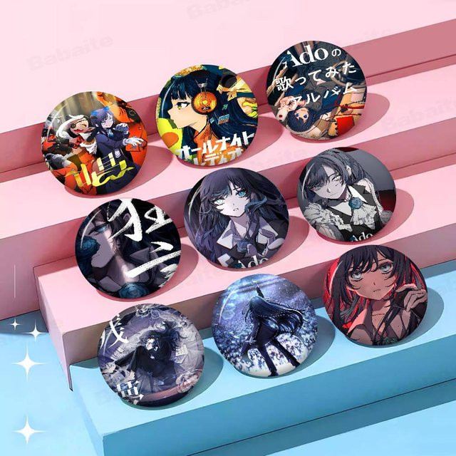 Brosche Singer Ado Cartoon Anime, Bunt, Verspielt - Bild 1