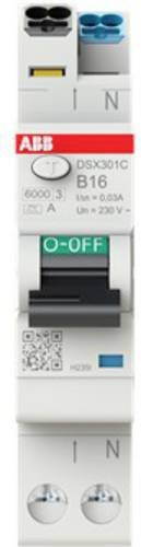 ABB RCBO FI-Schutzschalter und Leitungsschutzschalter 16A 0,03A 230V in Weiß - Bild 1