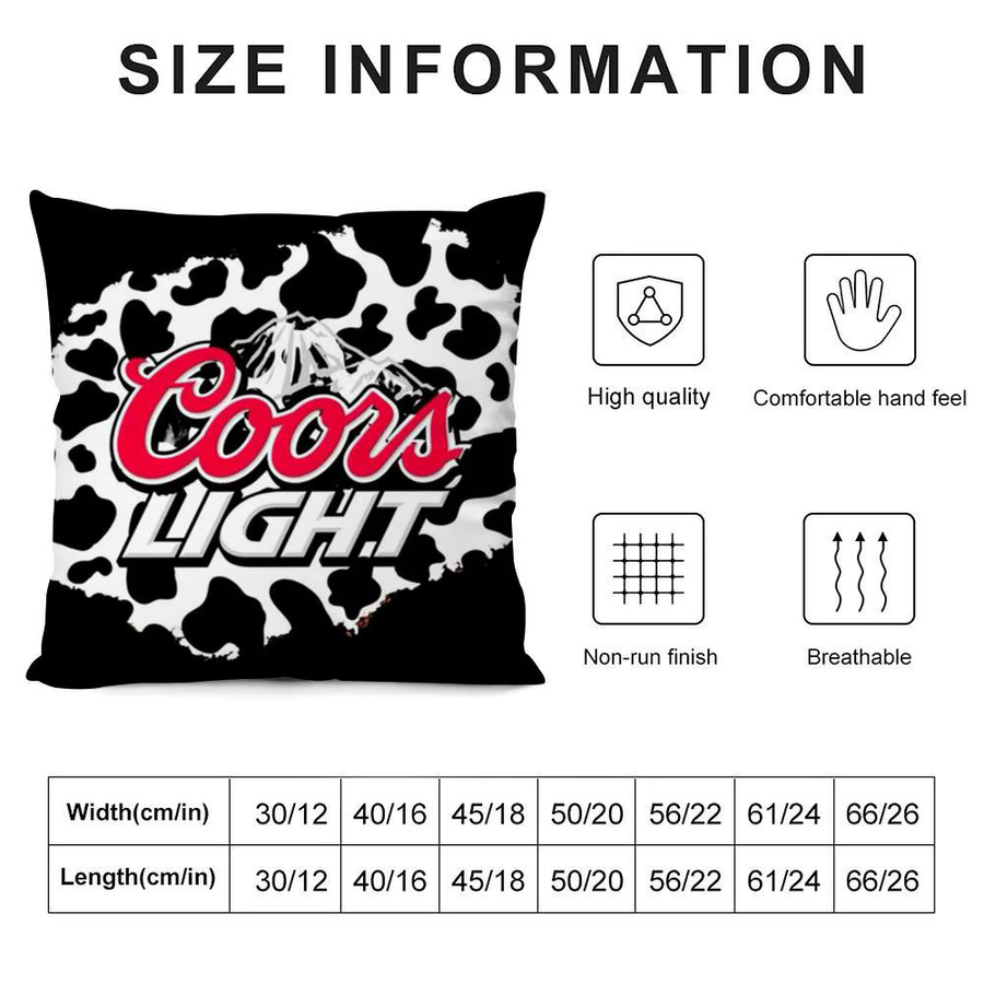 C-Coors Klassischer Kissenbezug Square in Schwarz und Multicolour mit verdecktem Reißverschluss, B/B/H: 30 x 30 x 30 cm - Bild 4