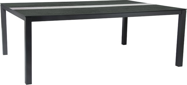 Stern Tisch Silverstar 2.0 aus Aluminium in Anthrazit mit Tischplatte in Zement/Zement hell, B/T: 200 x 140 cm - Bild 1