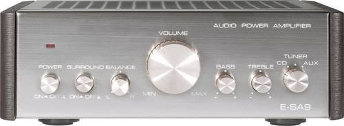 Renkforce E-SA9 Stereo-Verstärker 2 x 12W in Silber und Dunkelbraun - Bild 1
