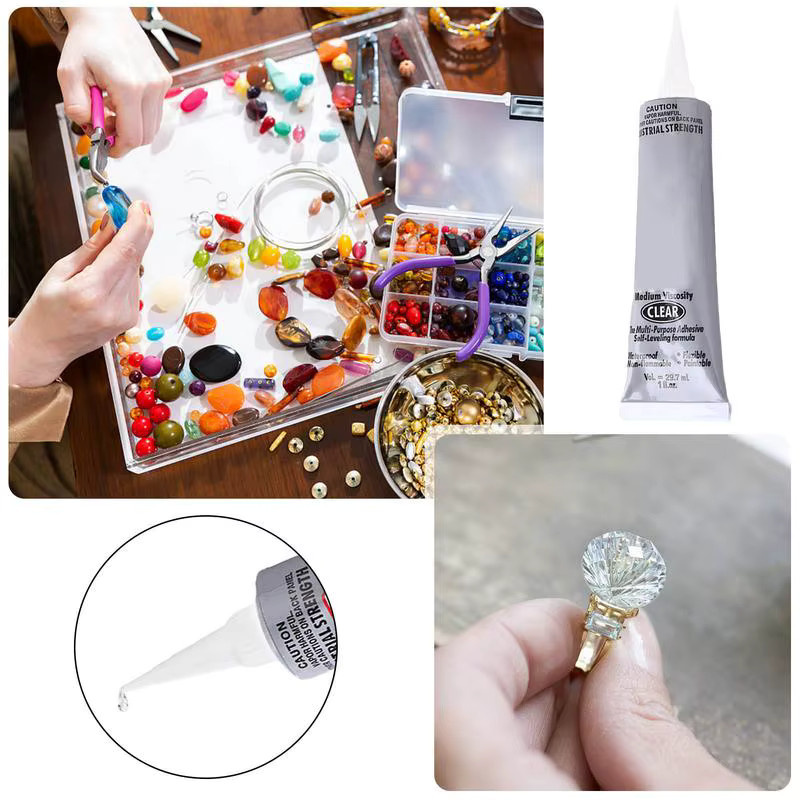E6000 Allzweckkleber transparent für DIY-Projekte, Schmuckherstellung und Kunsthandwerk - Bild 3