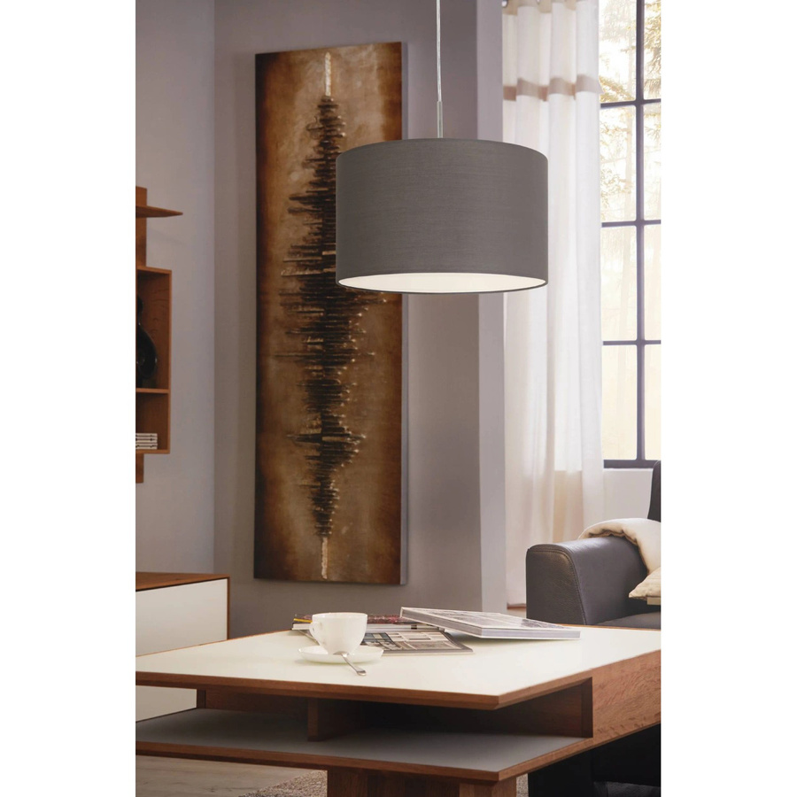 Eglo Hängeleuchte Pasteri 1-flammig Anthrazit-Braun, Durchmesser: 38 cm, E27, 60 W - Bild 2