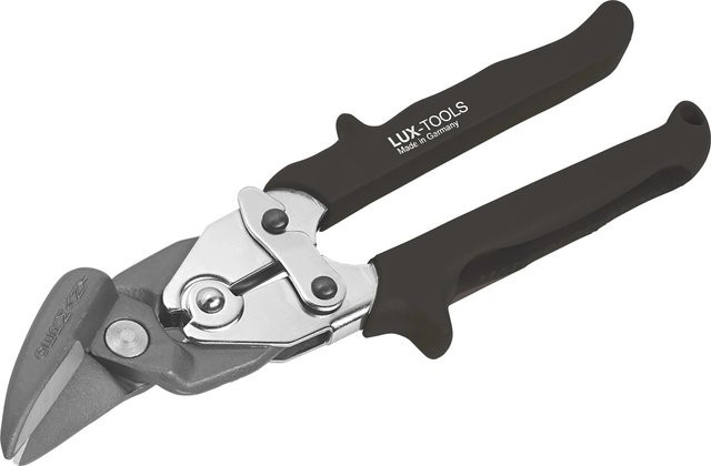 LUX-TOOLS Blechschere aus gehärtetem Stahl in Schwarz, 250 mm - Bild 1