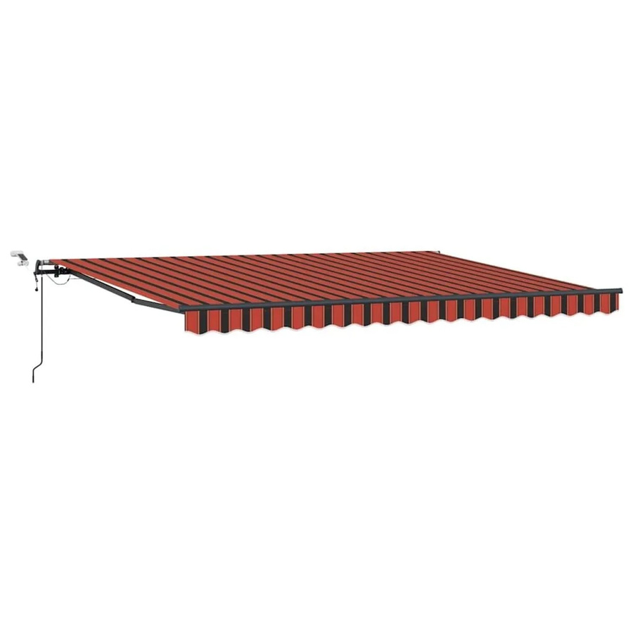 vidaXL Markisenstoff aus Polyester in Orange und Braun B: 450 cm, H: 300 cm - Bild 2