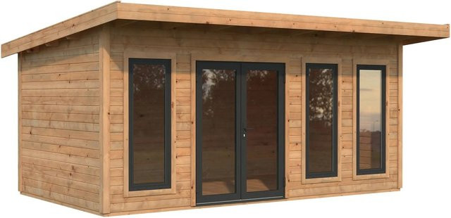 Palmako Holz-Gartenhaus Aurelia Pultdach in Braun mit modernem Design, B/T: 530 x 300 cm - Bild 1