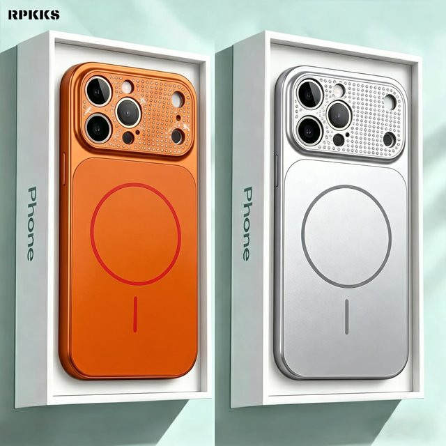RPKKS Wasserdiamant Handyhülle mit MagSafe Magnet und Kameraschutz für iPhone 13 bis iPhone 17 Pro Max in Blau - Bild 1