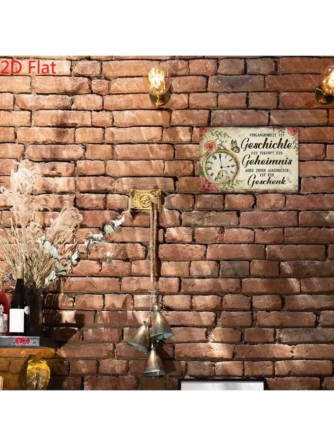 Vintage Metallschild Putuo Dekor mit Rosen und Schmetterlingen in Mehrfarbig - Bild 3