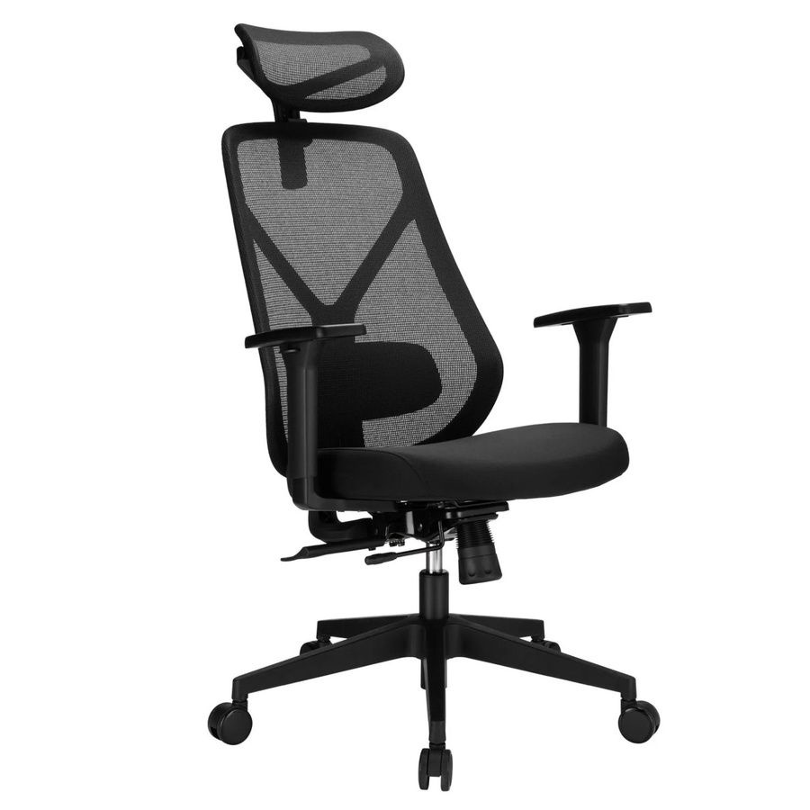 SOTECH CAVO Office PLUS Pro Bürostuhl in Schwarz mit verstellbarer Rückenlehne, Sitztiefenverstellung und Kopfstütze, Belastbarkeit bis 150 kg, Höhe: 114 bis 124 cm, Breite: 68 cm, Tiefe: 51 cm - Bild 2