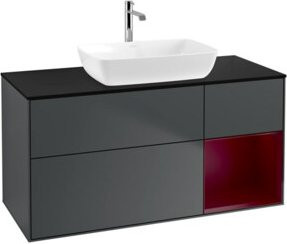 V&B Waschtischunterschrank Finion, Breite: 120 cm, Tiefe: 50,1 cm, Höhe: 50,1 cm, lackiert, matt blau - Bild 1