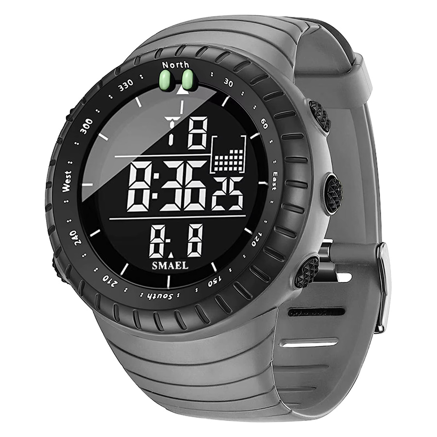 SMAEL Digitaluhr Chronograph, Schwarz, Kunststoff, Silikon, Herren - Bild 5
