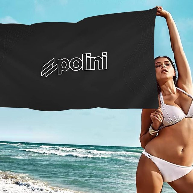 P-Polini Italy Roller Rennen Mikrofaser Strandtuch schnelltrocknend und super saugfähig, Größe: 30 x 30 cm - Bild 1
