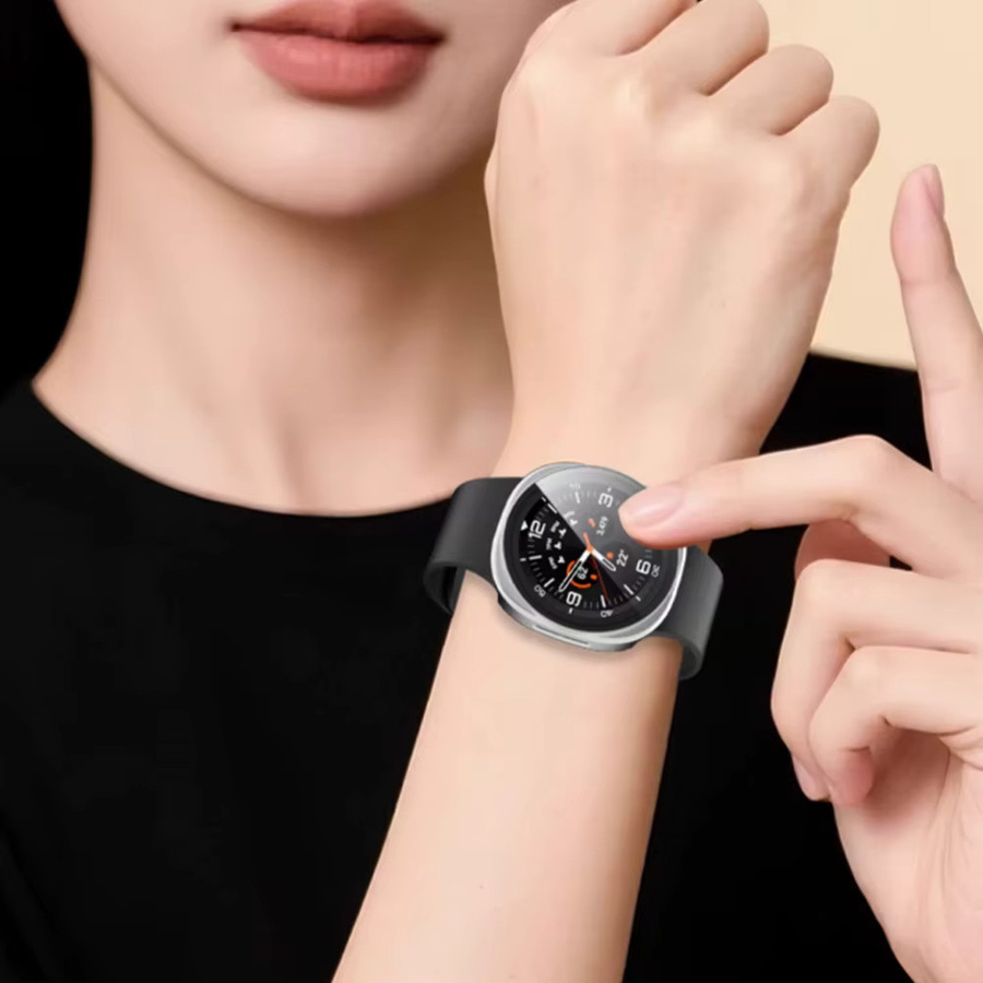 Samsung Uhrenzubehör, Hülle und Displayschutz, Silikon, Schwarz, Unisex - Bild 2