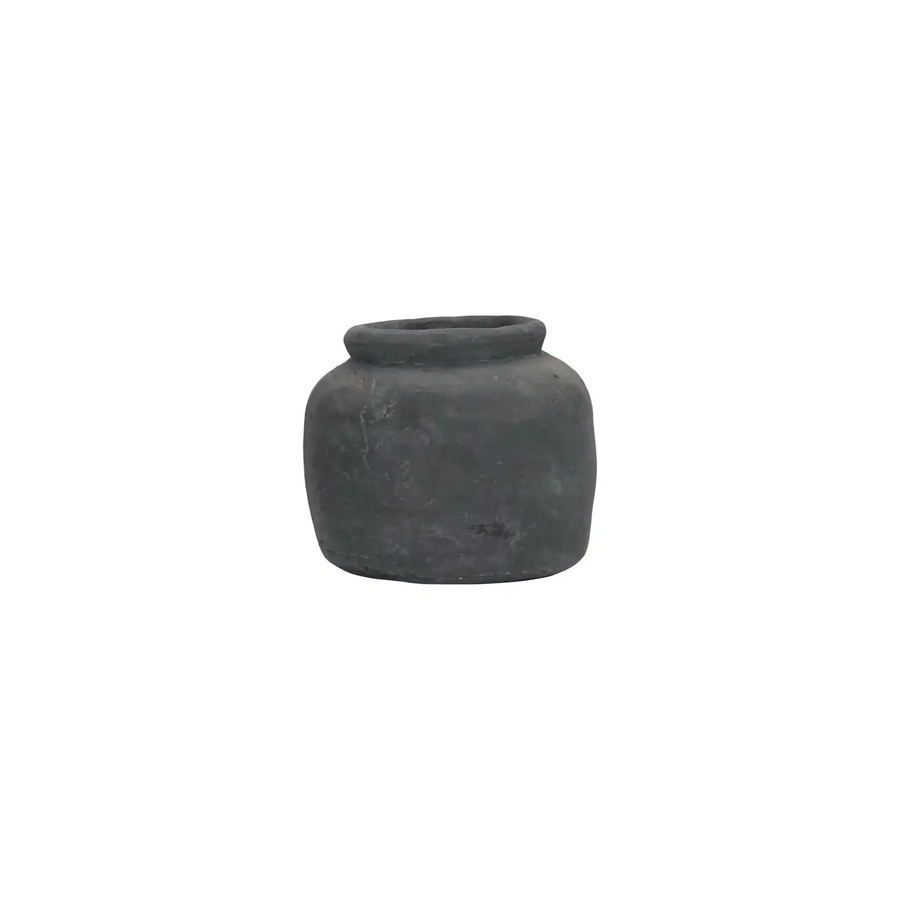 House Doctor Blumentopf Rustik in Betonoptik, Grau, Durchmesser: 19 cm - Bild 1